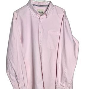 Classic Oxford Men’s Button-Up Pink Long Sleeve Size XLItalian Design Preppy